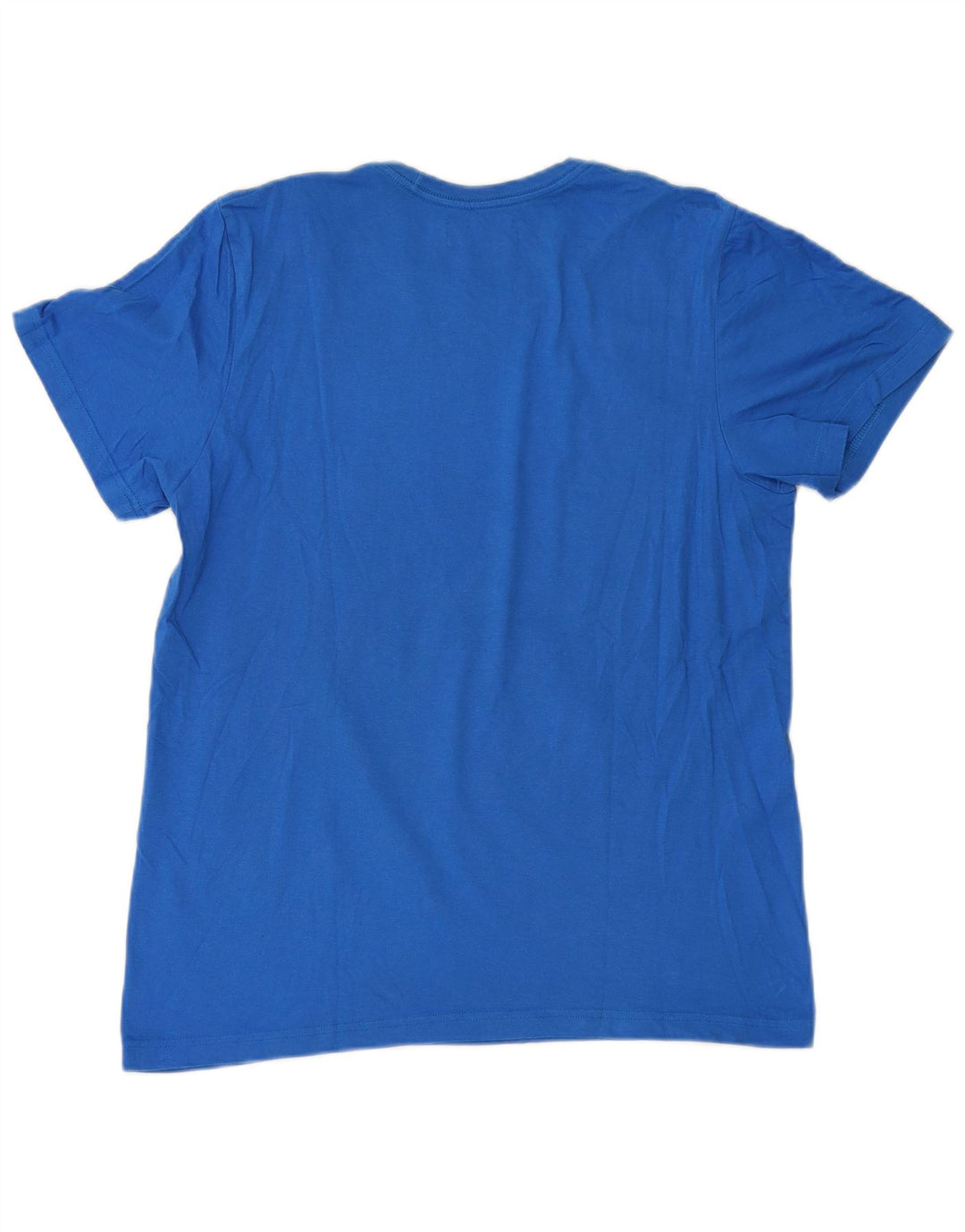 Adidas Herre Grafisk T-Shirt Top Stor Blå Bomuld