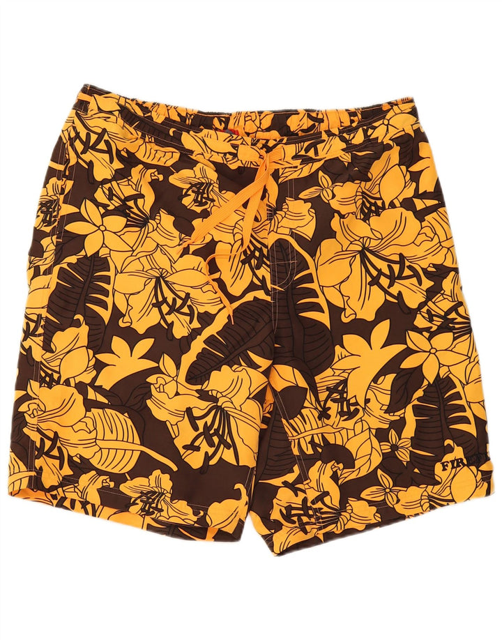 Firefly Herre svømmeshorts store brune blomster polyester