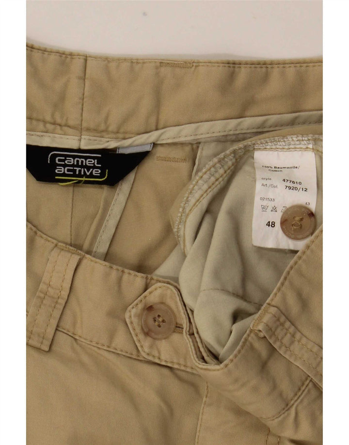 Camel Active Herre Pegged Suit Bukser EU 48 Medium W33 L32 Beige Bomuld