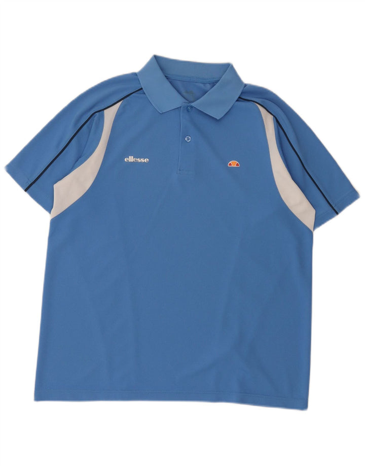 Ellesse Herre Polo Shirt Medium Blue Colourblock
