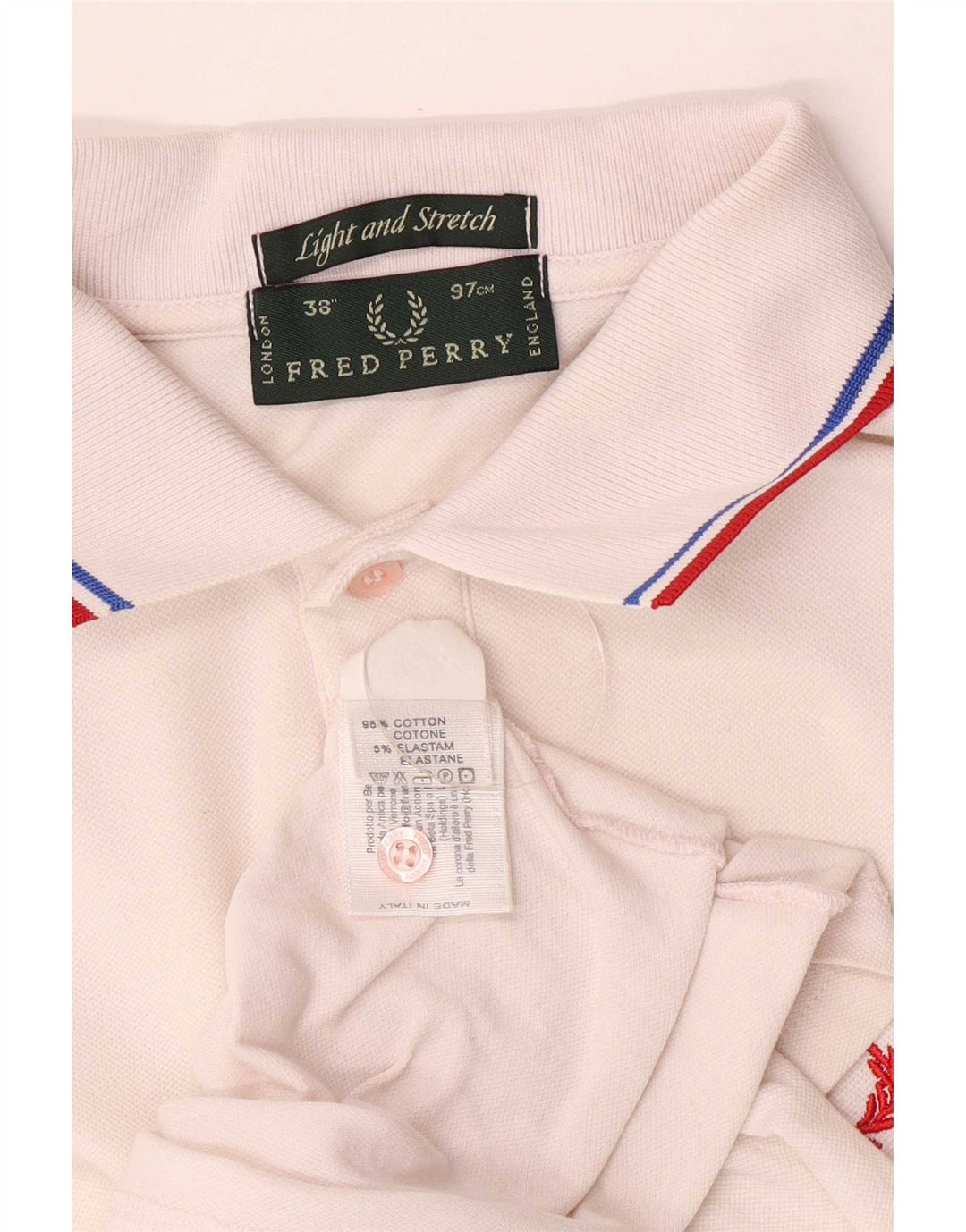 Fred Perry Herre poloshirt Lille hvid stribet bomuld