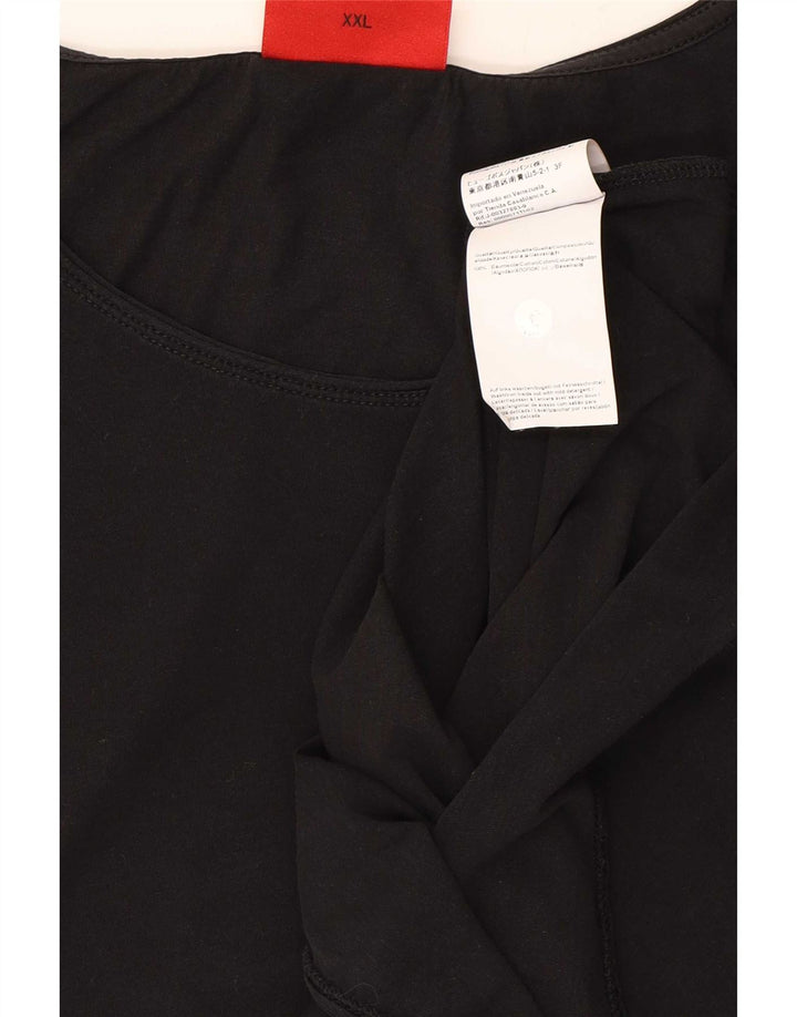 Hugo Boss Herre T-Shirt Top 2XL Sort Bomuld