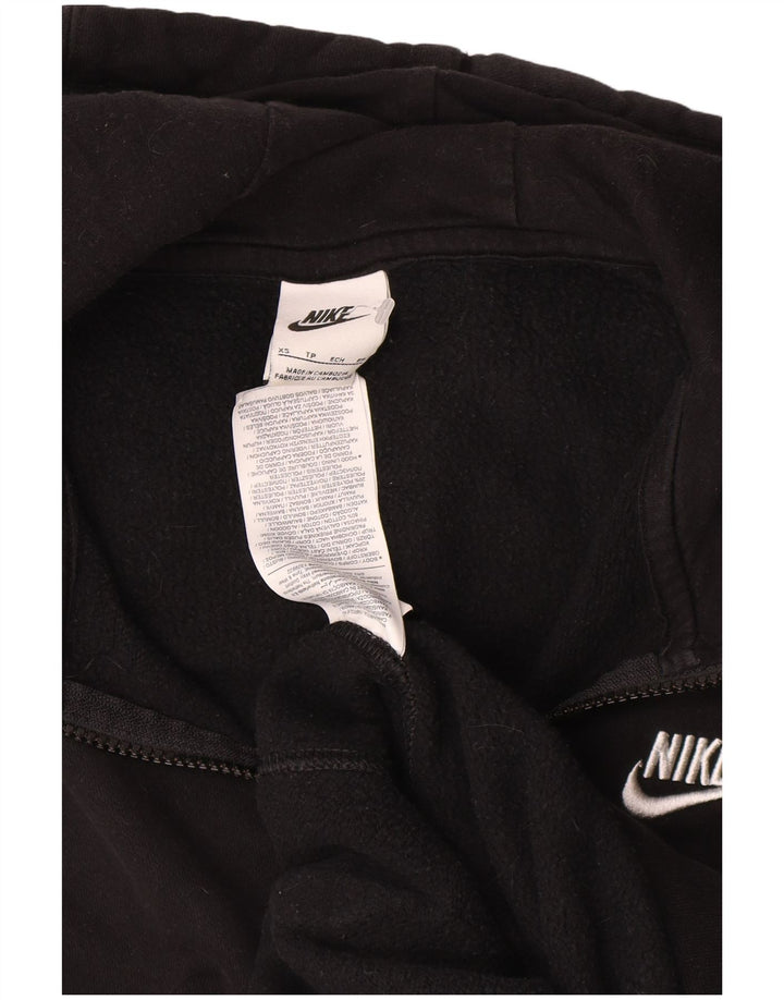 Nike Hættetrøje med lynlås til mænd XS Sort bomuld