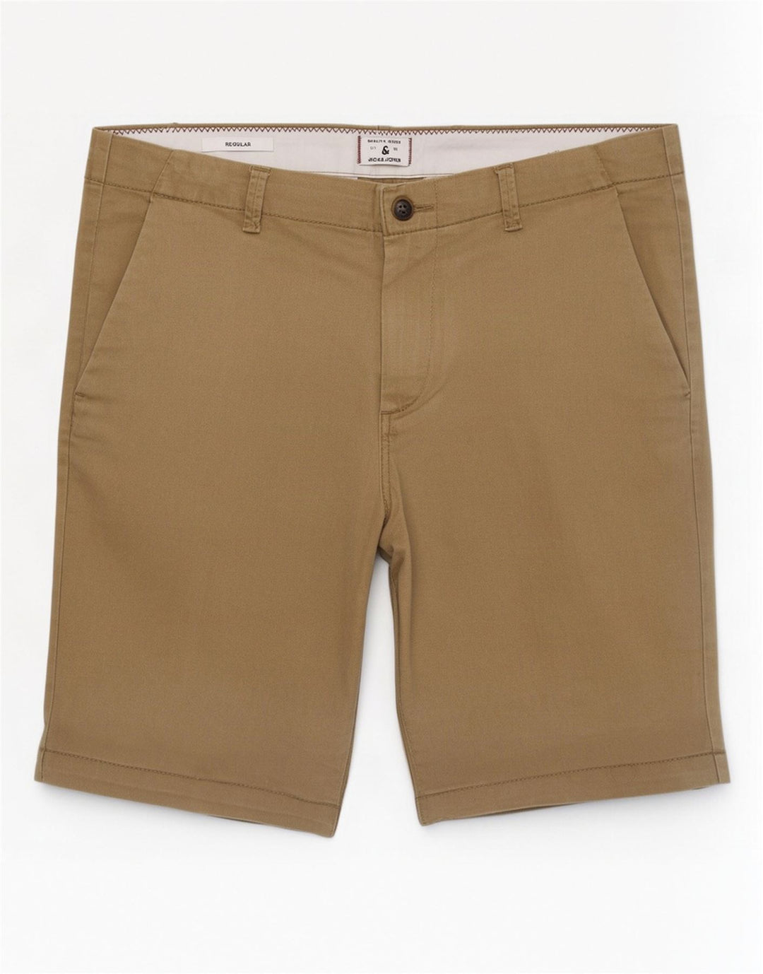 Jack & Jones Herre Regular Chino Shorts Medium W32 Khaki Bomuld