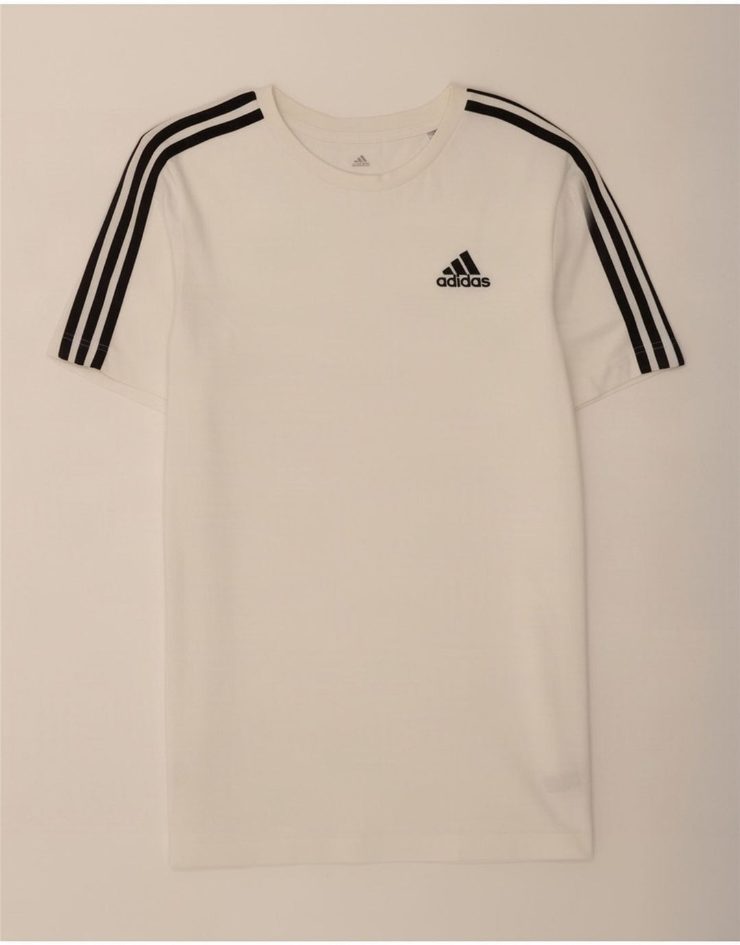 Adidas herre T-shirt top lille hvid bomuld