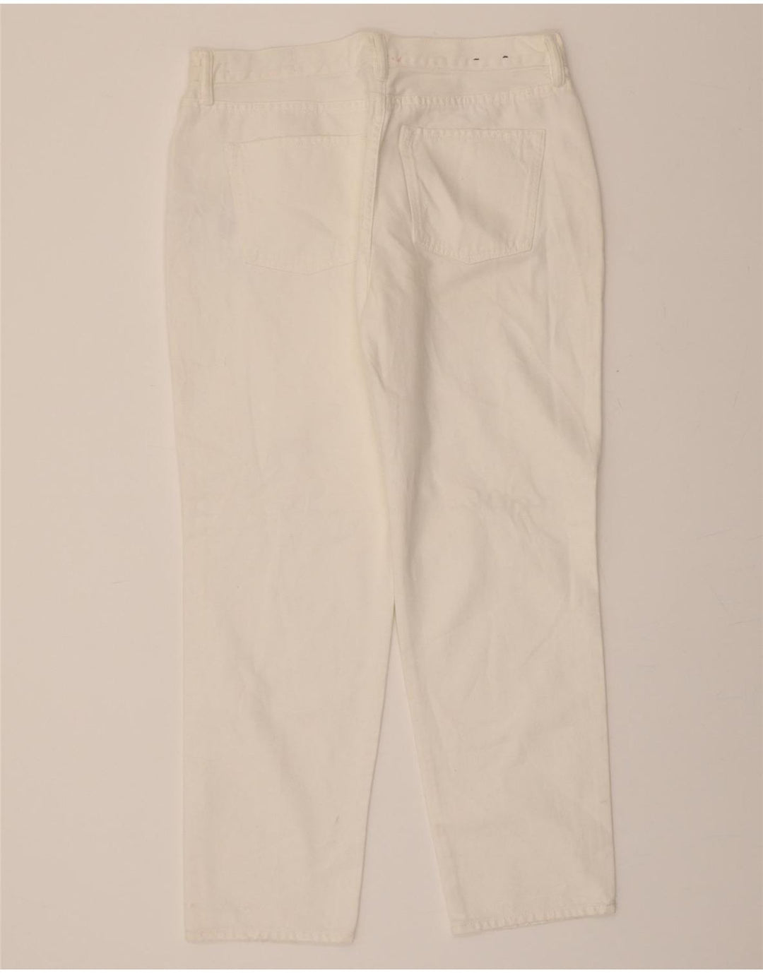 ALL SAINTS Womens Muse Tapered Distressed Cropped Jeans W30 L27 White Vintage All Saints and Second-Hand All Saints from Messina Hembry 