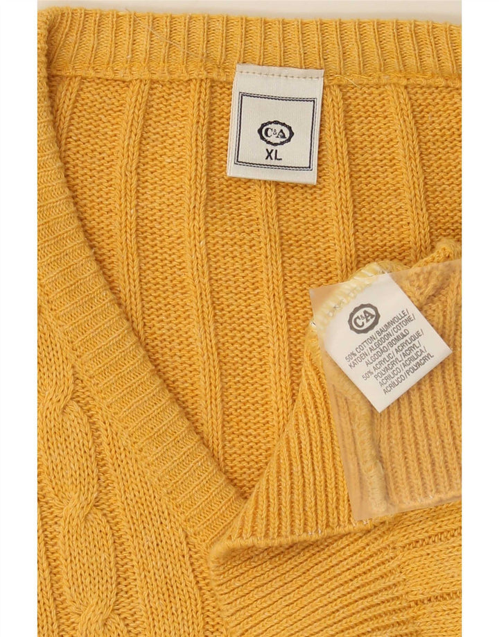 C&A Herrevest Tank Top XL Gul Bomuld