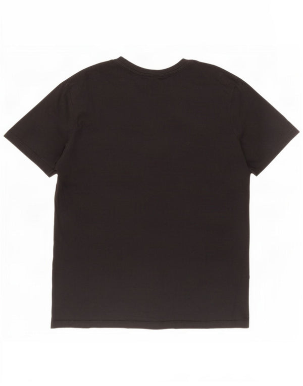 Jack & Jones Mens Graphic T-Shirt Top XL Black Cotton