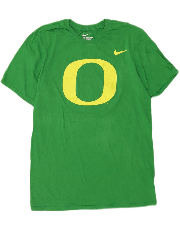 Nike Herre Athletic Cut Grafisk T-Shirt Top Medium Grøn Bomuld