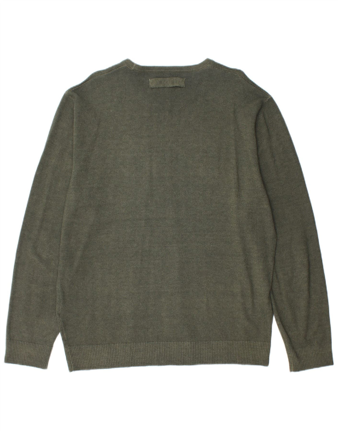 REPLAY Herre Boat Neck Jumper Sweater XL Khaki Wool