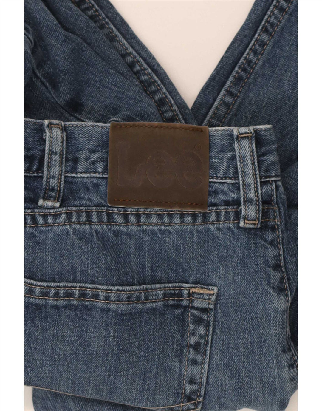Lee Herre Regular Fit Straight Jeans W36 L32 Blå Bomuld