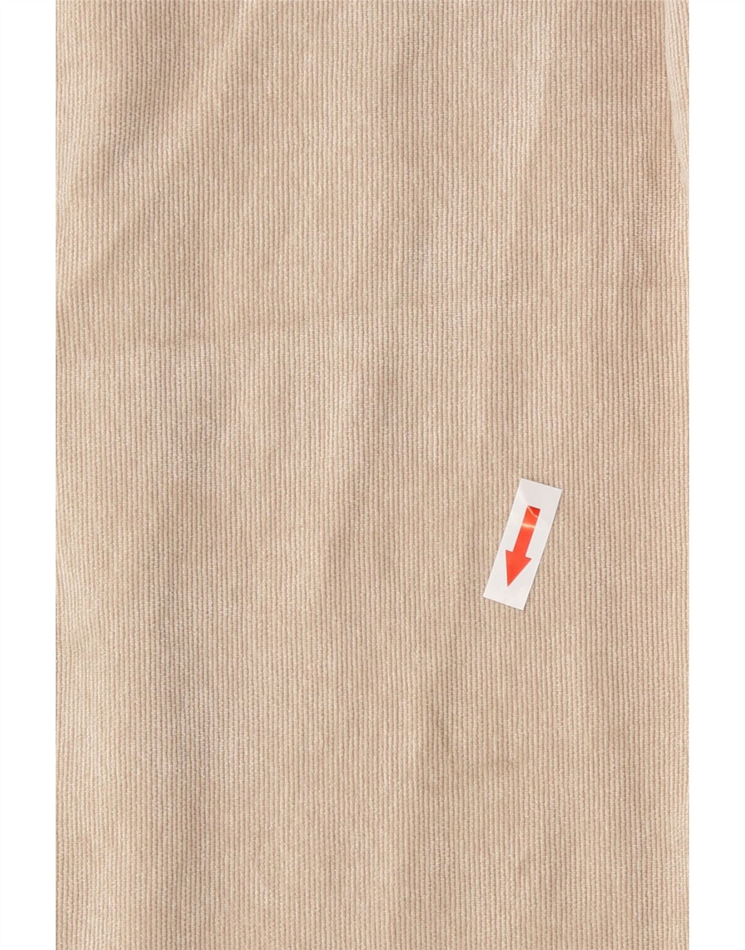 Zara Dame Oversized Corduroy Skjorte UK 6 XS Beige Polyester