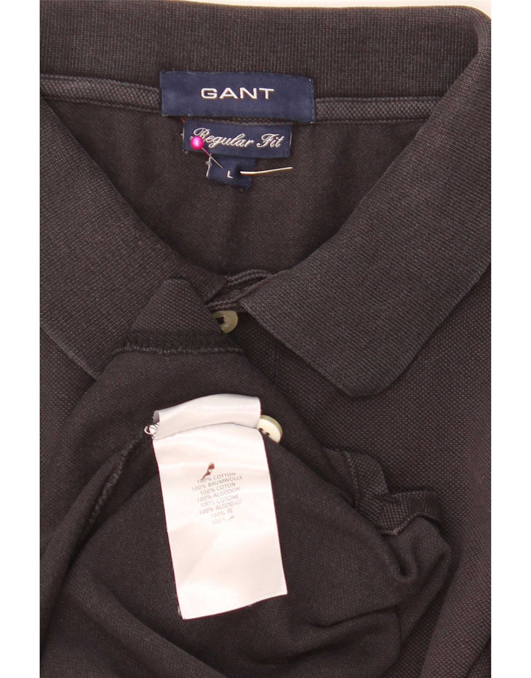 Gant Herre Regular Fit Polo Shirt Stor sort bomuld