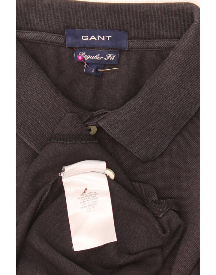 Gant Herre Regular Fit Polo Shirt Stor sort bomuld