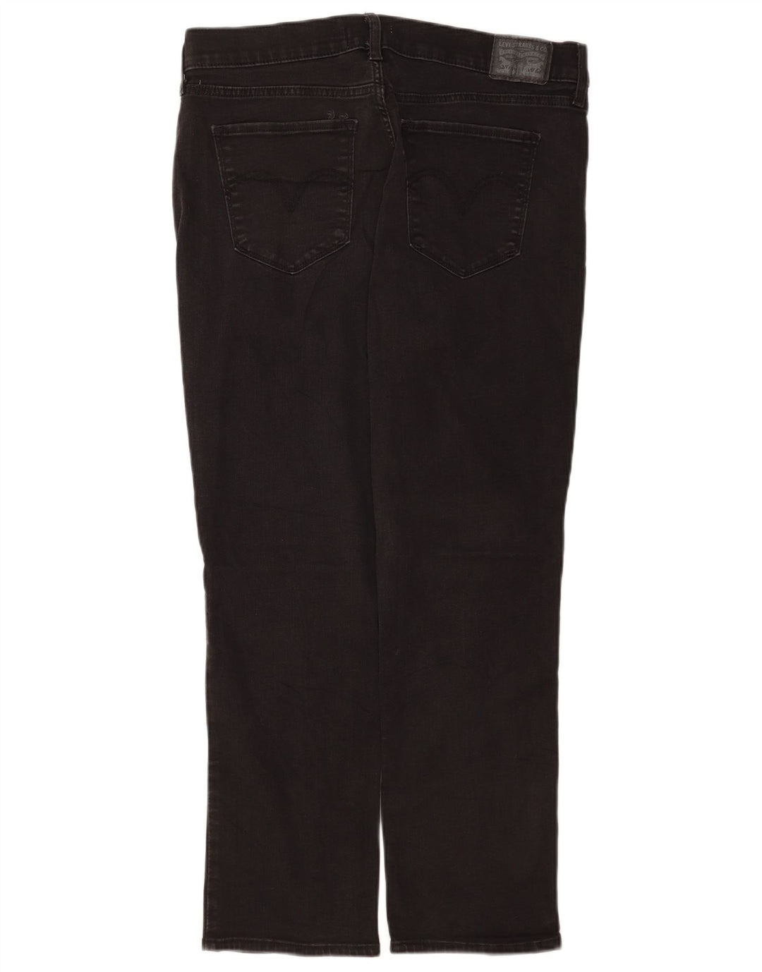 Levi's Dame Klassiske Straight Jeans US 14 XL W32 L28 Sort