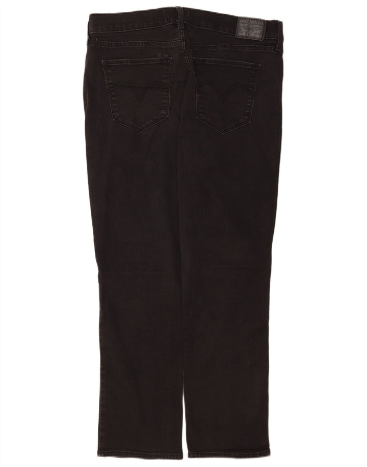 Levi's Dame Klassiske Straight Jeans US 14 XL W32 L28 Sort