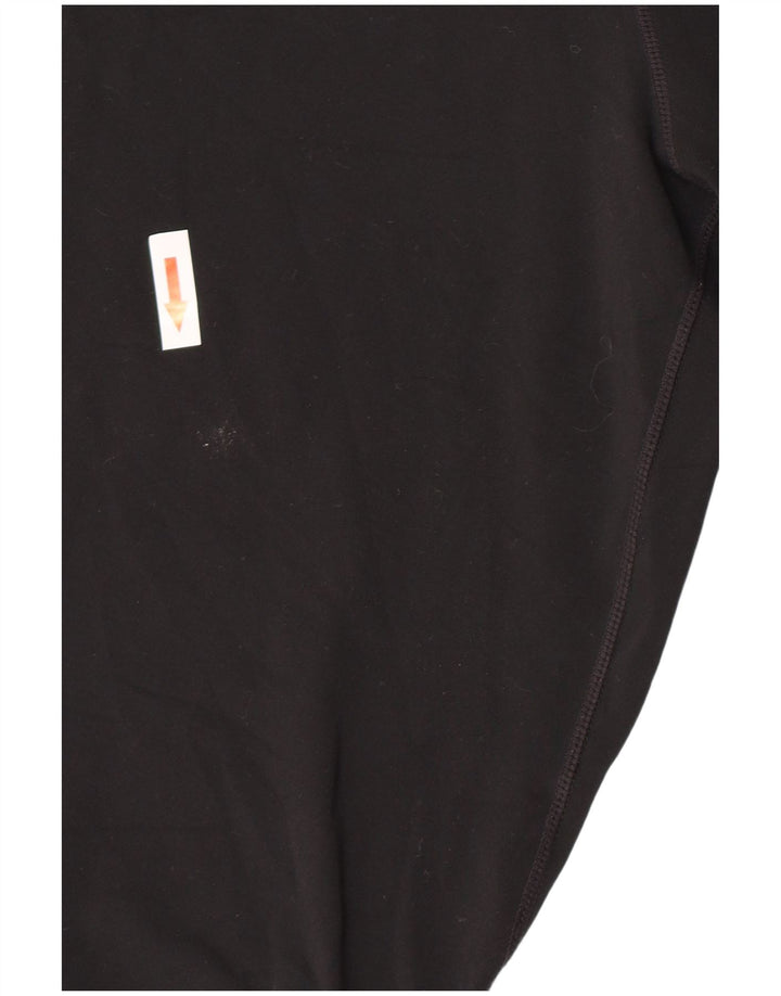 Nike Dame Dri Fit Capri Leggings UK 12 Medium Sort Polyester