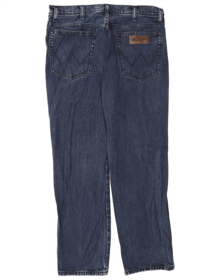 Wrangler Herre Texas Straight Jeans W34 L30 Navy Blue