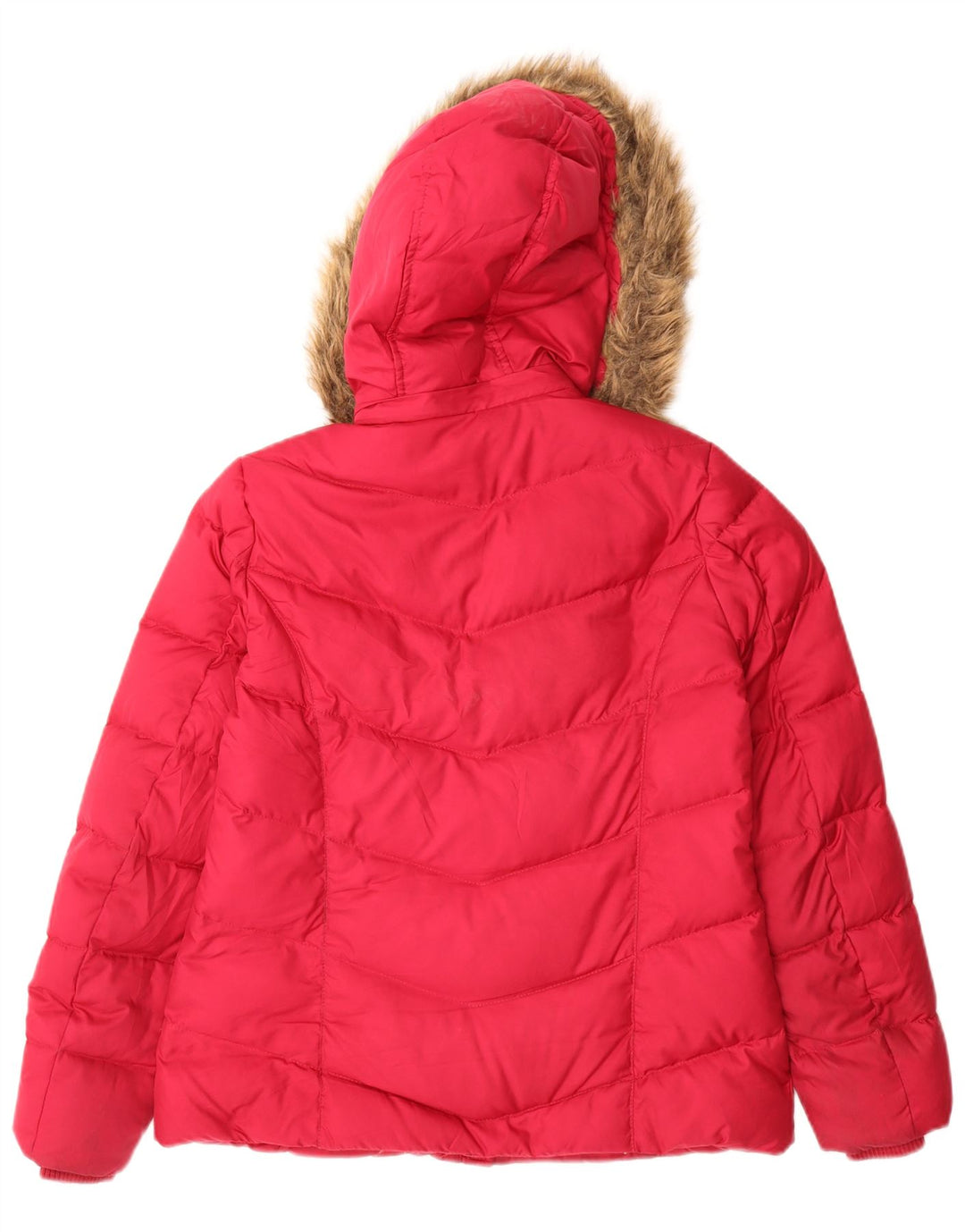 Tommy Hilfiger, polstret hættejakke til kvinder UK 10 Small Pink Polyester