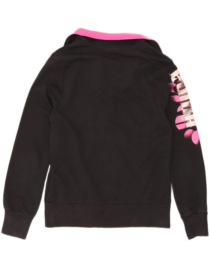 Puma Grafisk træningsdragt topjakke til kvinder UK 14 Medium Sort