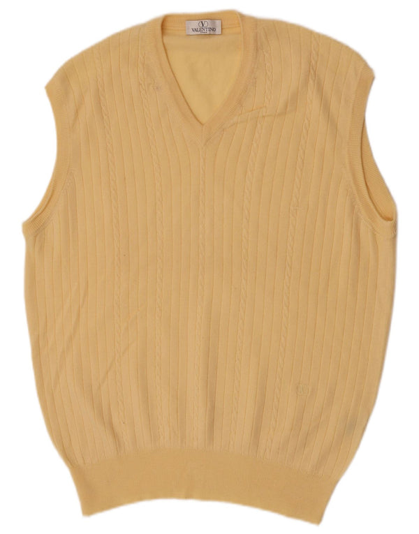 Valentino Herrevest Tank Top Stor Gul Merinould
