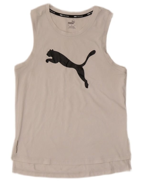 Puma Herre Grafisk Vest Top Lille Hvid Polyester