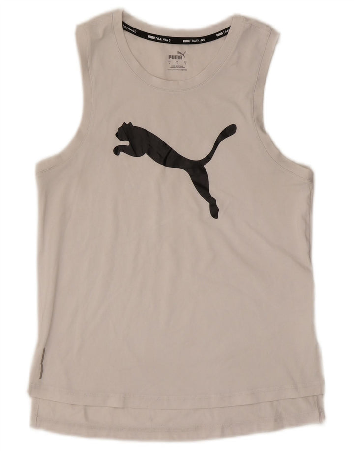 Puma Herre Grafisk Vest Top Lille Hvid Polyester