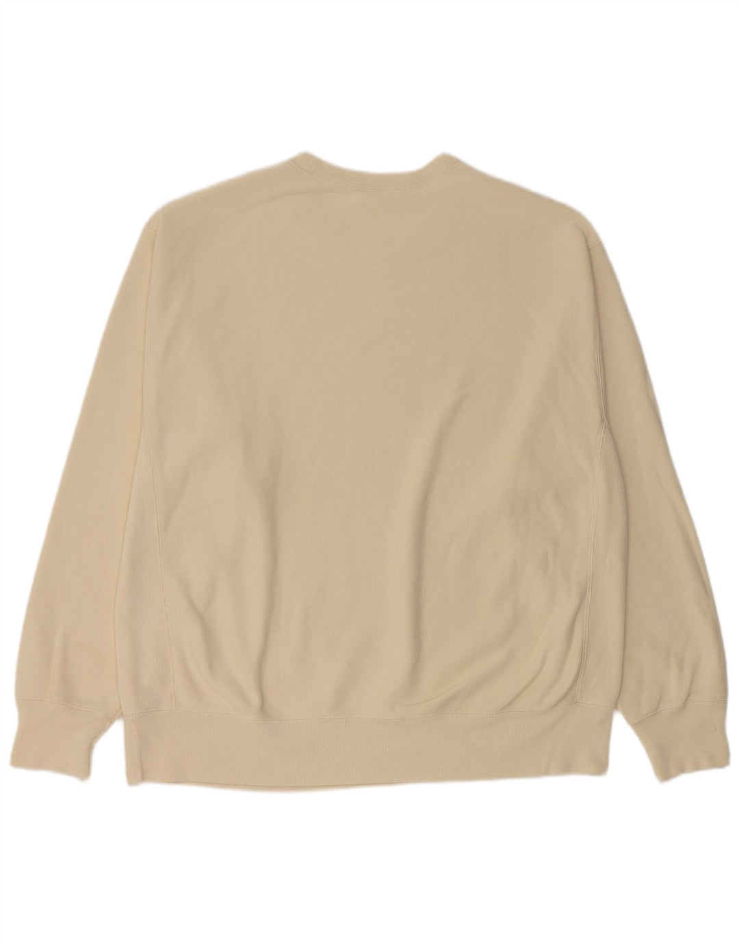 Champion Herre Sweatshirt Jumper XL Beige Bomuld