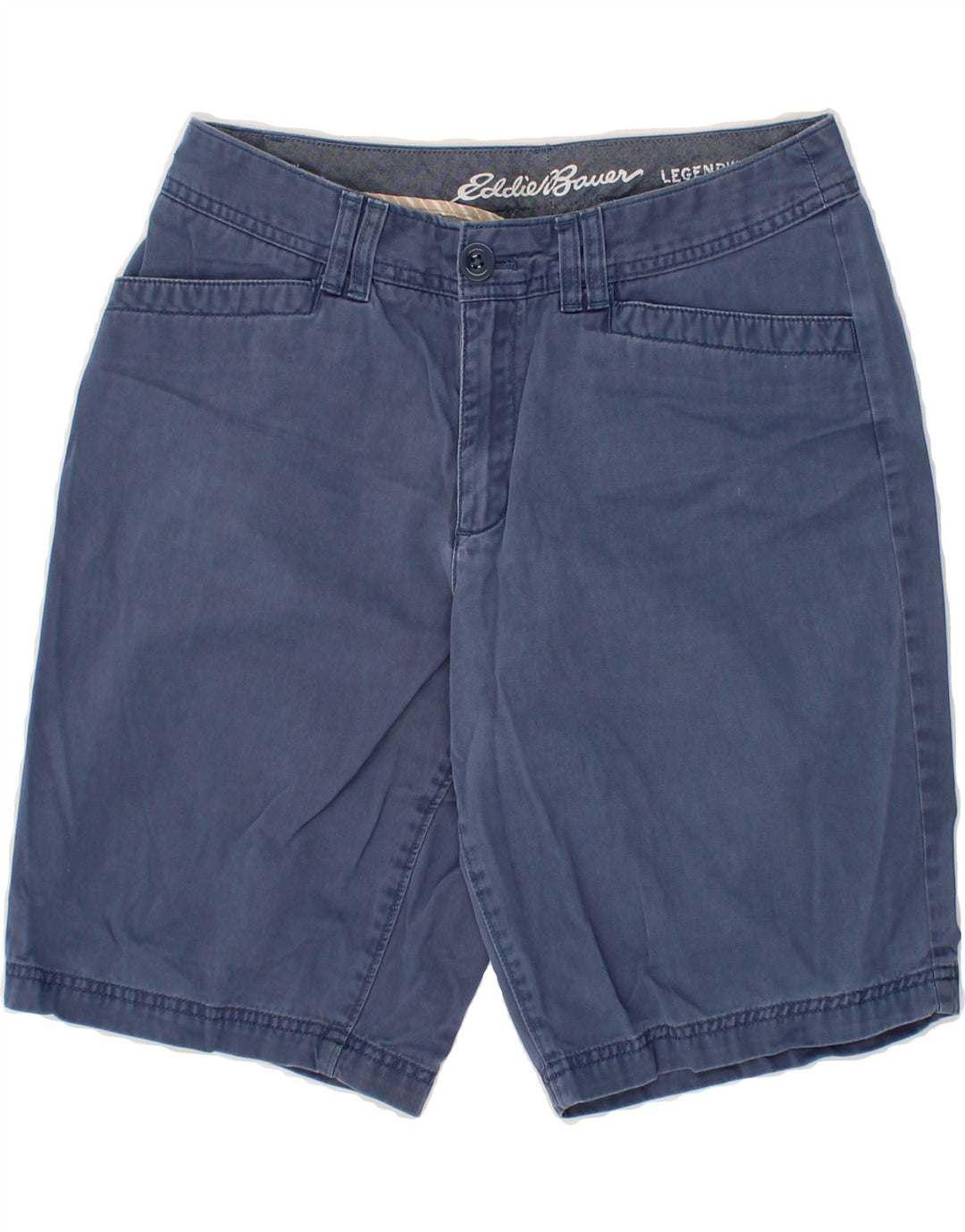EDDIE BAUER Womens Tall Casual Shorts US 6 Medium W28  Navy Blue Cotton Vintage Eddie Bauer and Second-Hand Eddie Bauer from Messina Hembry 