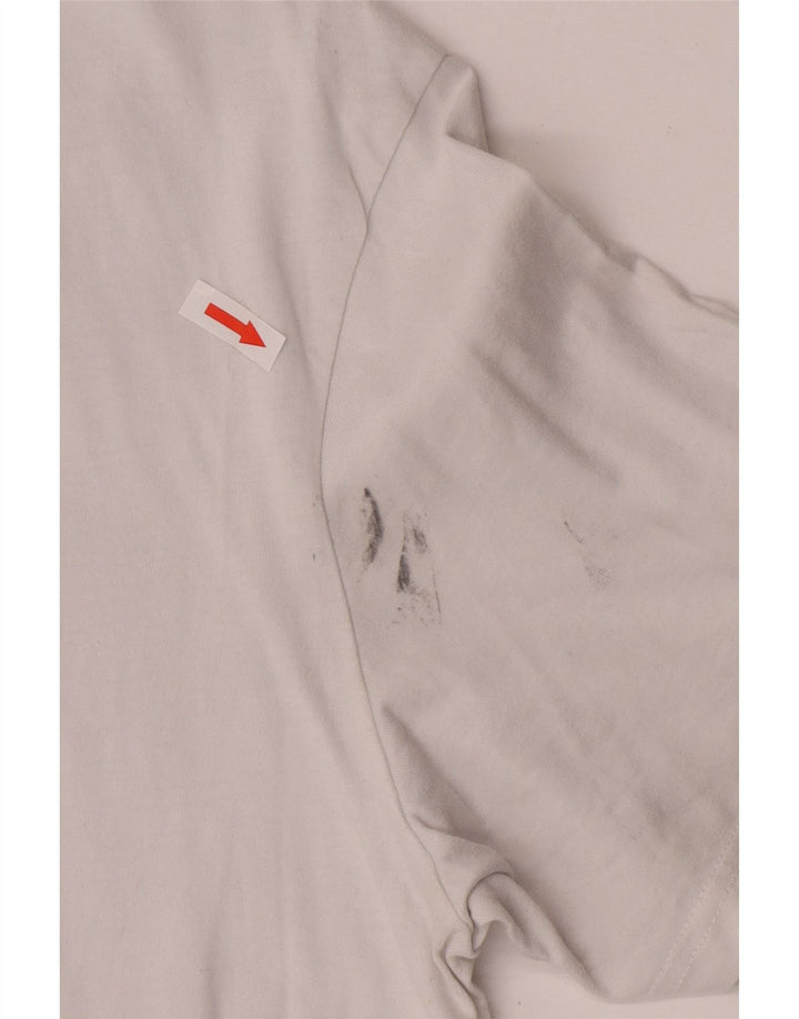 Adidas Grafisk T-shirt top til mænd Medium hvid bomuld