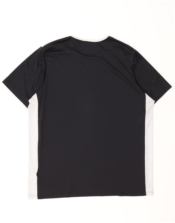 ADIDAS Aeroready T-Shirt Top XL Sort Colourblock Polyester