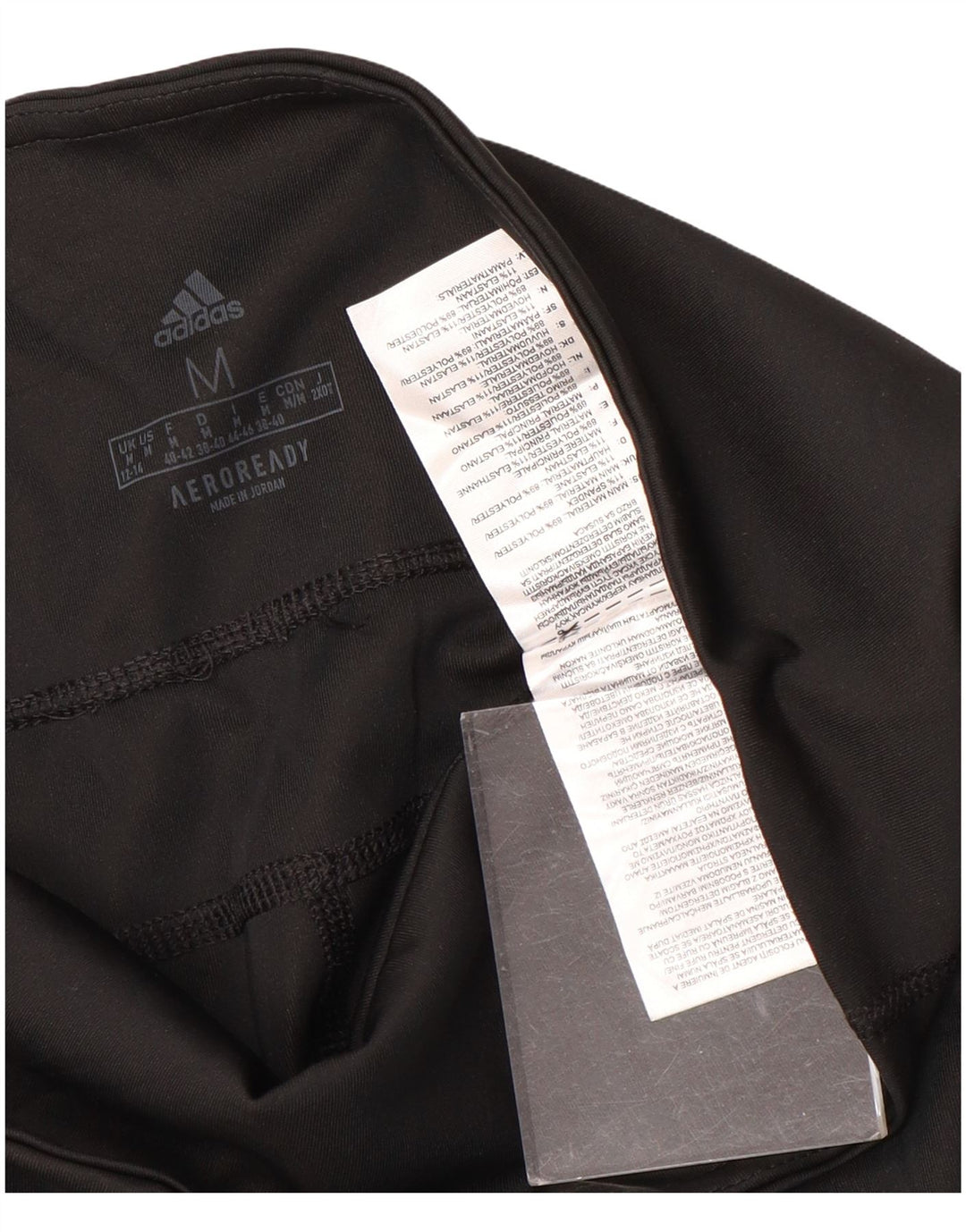 ADIDAS Aeroready Leggings til kvinder UK 12/14 Medium Black Polyester