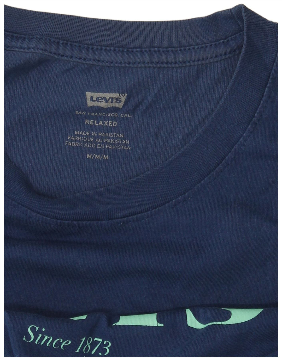 Levi's Herre afslappet grafisk T-shirt top mellem marineblå