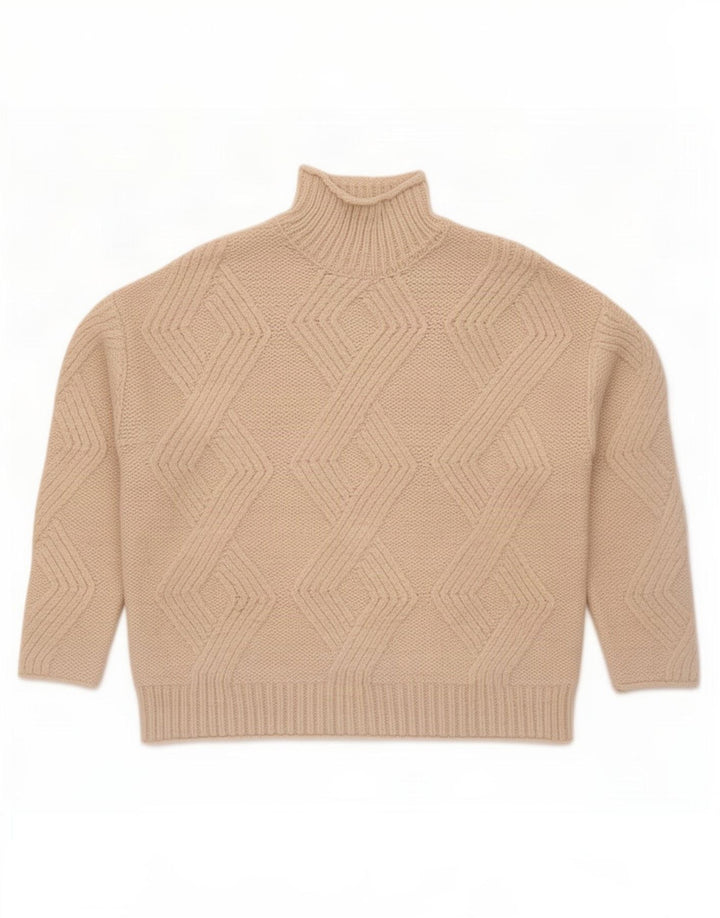 Marks & Spencer Dame Turtle Neck Sweater UK 14 Medium Off White
