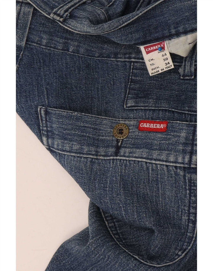 Carrera Straight Jeans til mænd W34 L30 Blå Bomuld