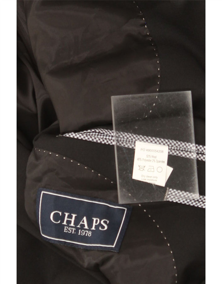 CHAPS Herre 2-knaps blazerjakke UK 38 Medium Sort Uld