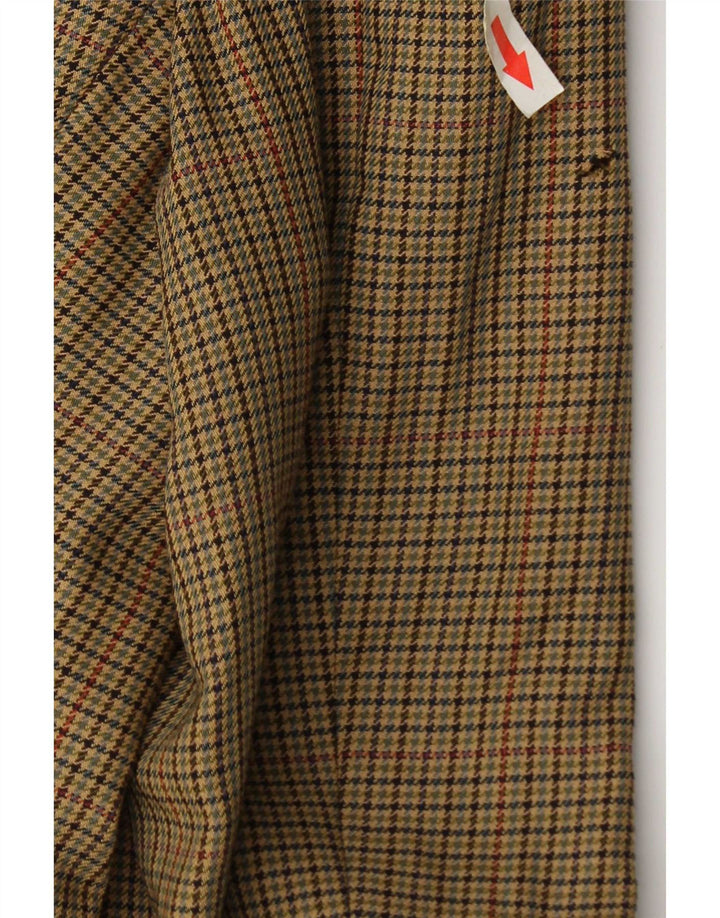 Marks & Spencer Herre 2-knaps blazerjakke UK 40 Medium Beige Houndstooth