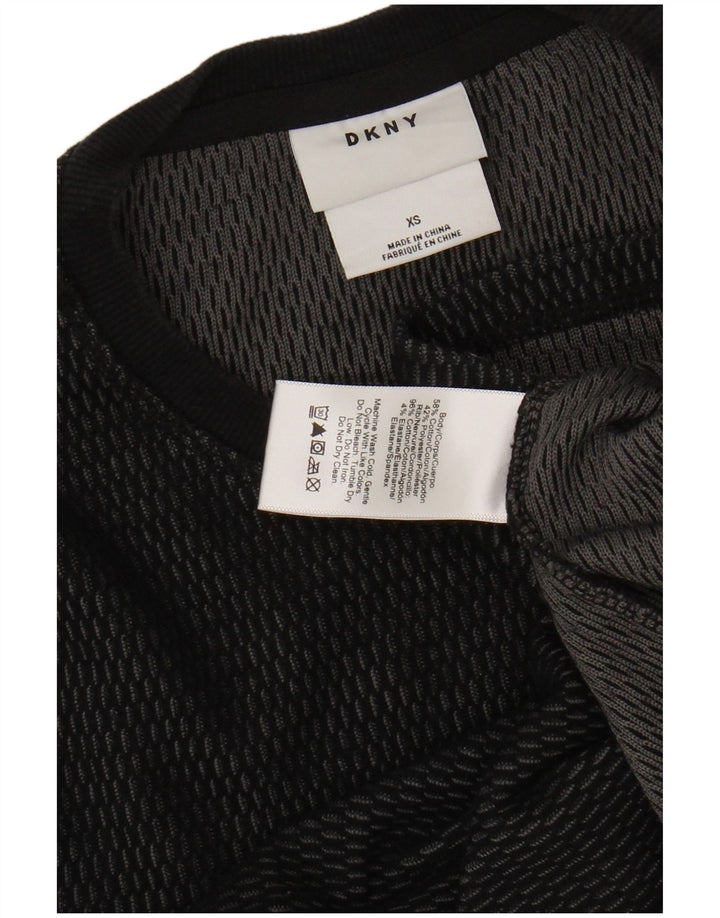 DKNY Herre Top Langærmet XS Sort Bomuld