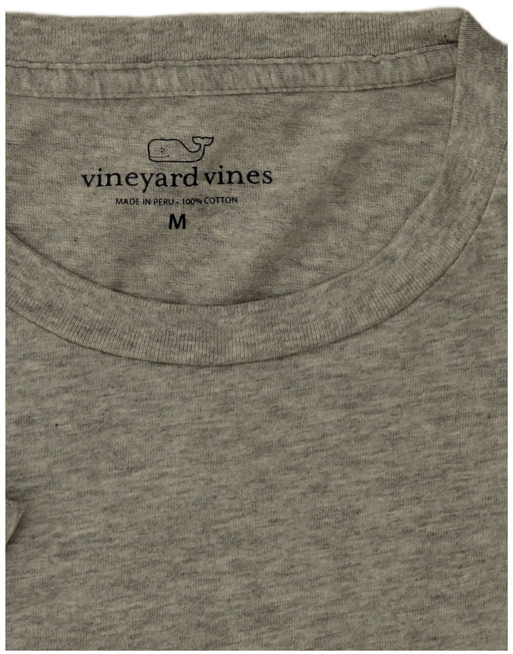 Vineyard Vines Herre grafisk T-shirt Top mellemgrå bomuld