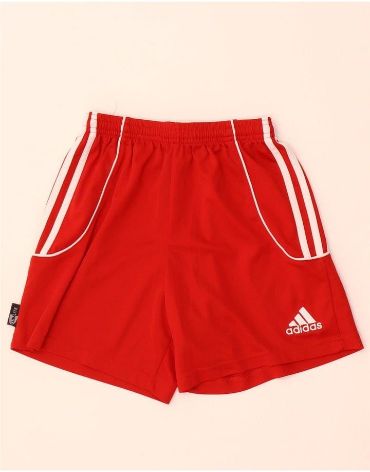 Adidas Boys Climalite Sportshorts 7-8 år XS Rød Polyester