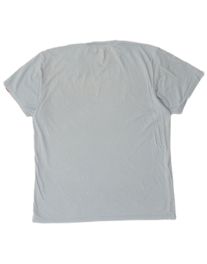 Vans Herre Grafisk T-Shirt Top Stor Blå Bomuld