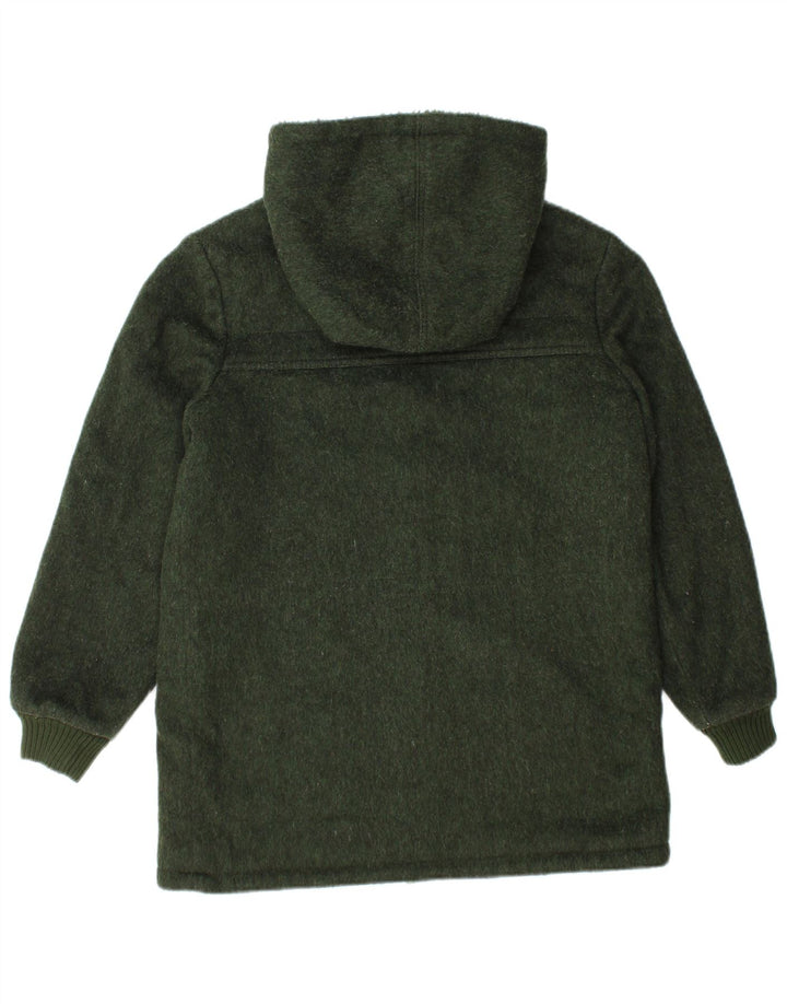 Dolomiten Herre Hooded Windbreaker Coat UK 40 Large Green Wool
