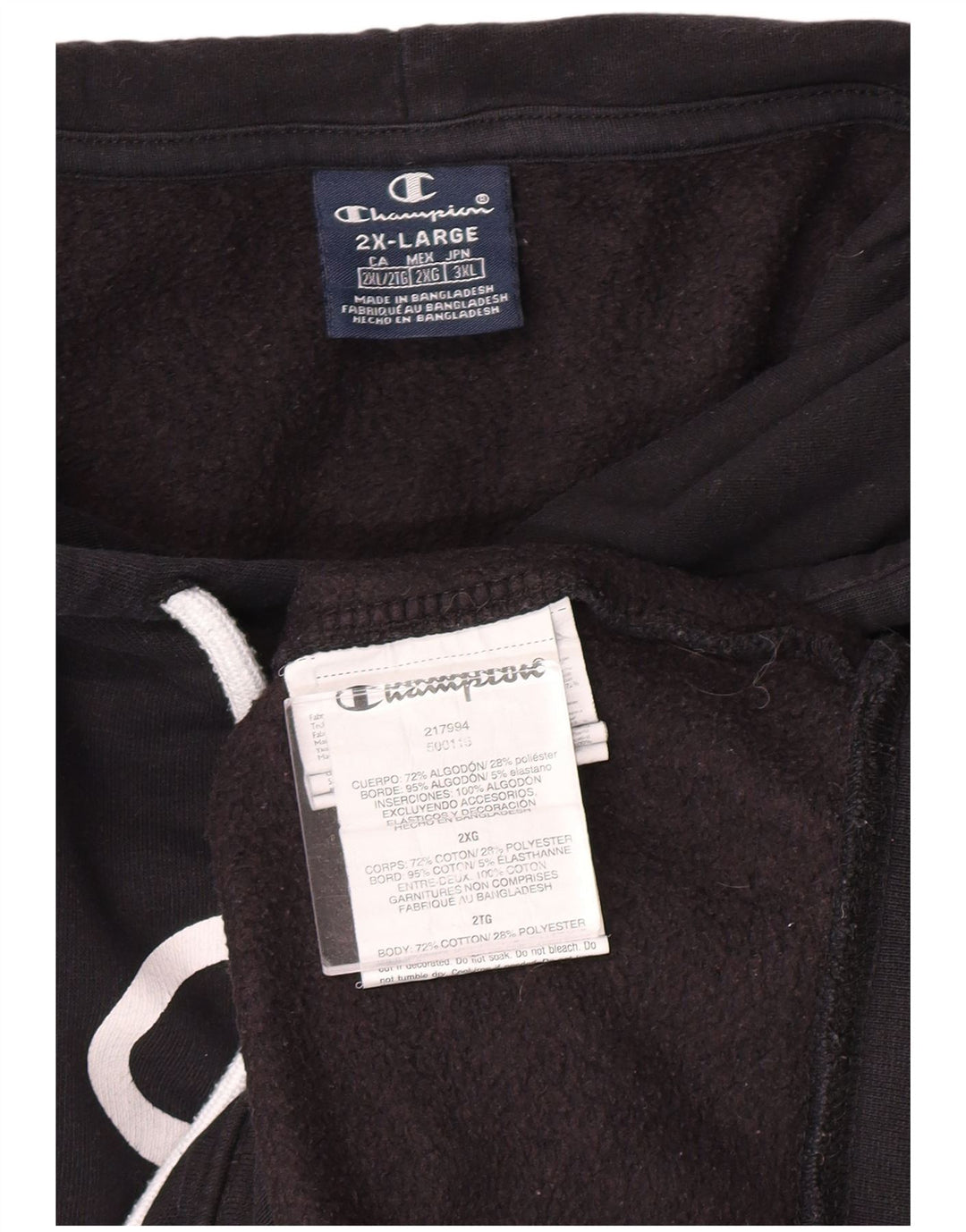 CHAMPION Herre New York grafisk hættetrøje 2XL sort bomuld