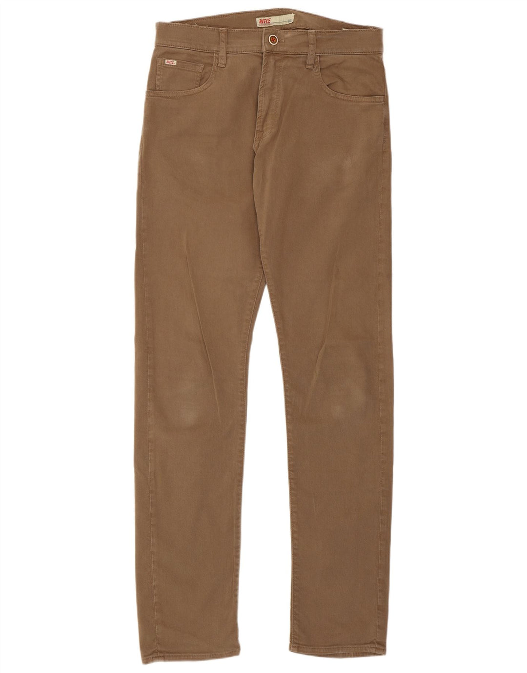 Rifle Dame Slim Jeans W32 L34 Beige Bomuld