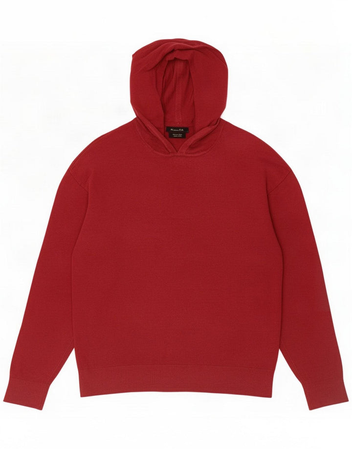 Massimo Dutti Herre hættetrøje Sweater Small Rød Bomuld