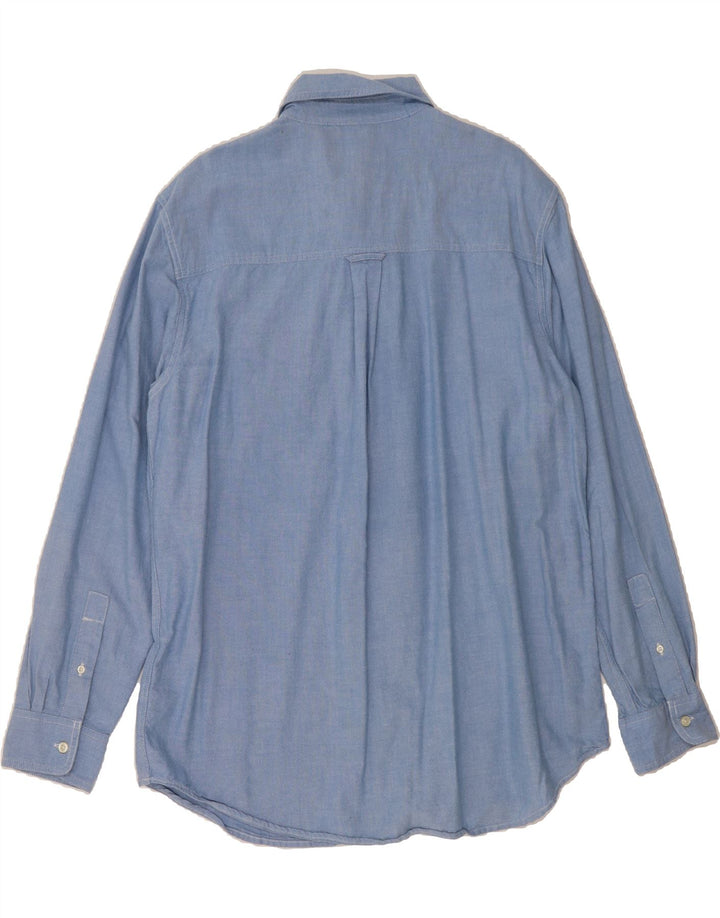 CHAPS Mens Shirt Large Blue Cotton Vintage Chaps and Second-Hand Chaps from Messina Hembry 