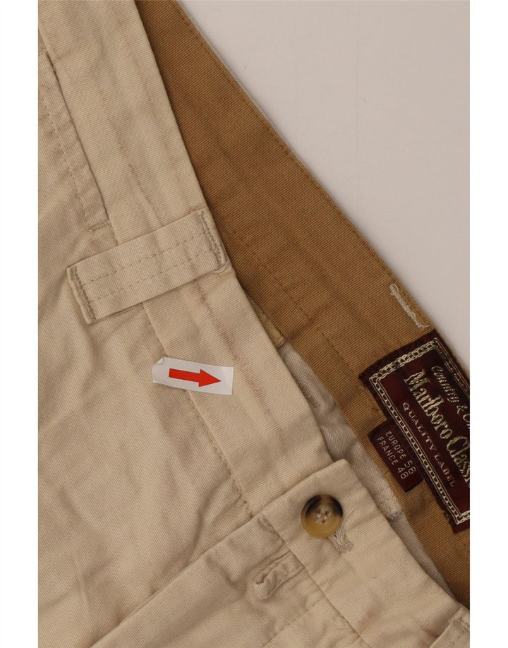 Marlboro Classics Herre Chino Bukser EU 56 3XL W38 L30 Beige Bomuld