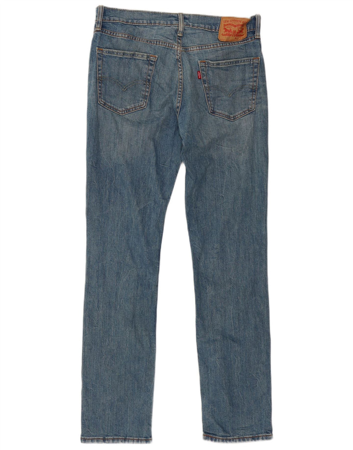 LEVI'S Herre 511 Slim Jeans W34 L34 Blå Bomuld