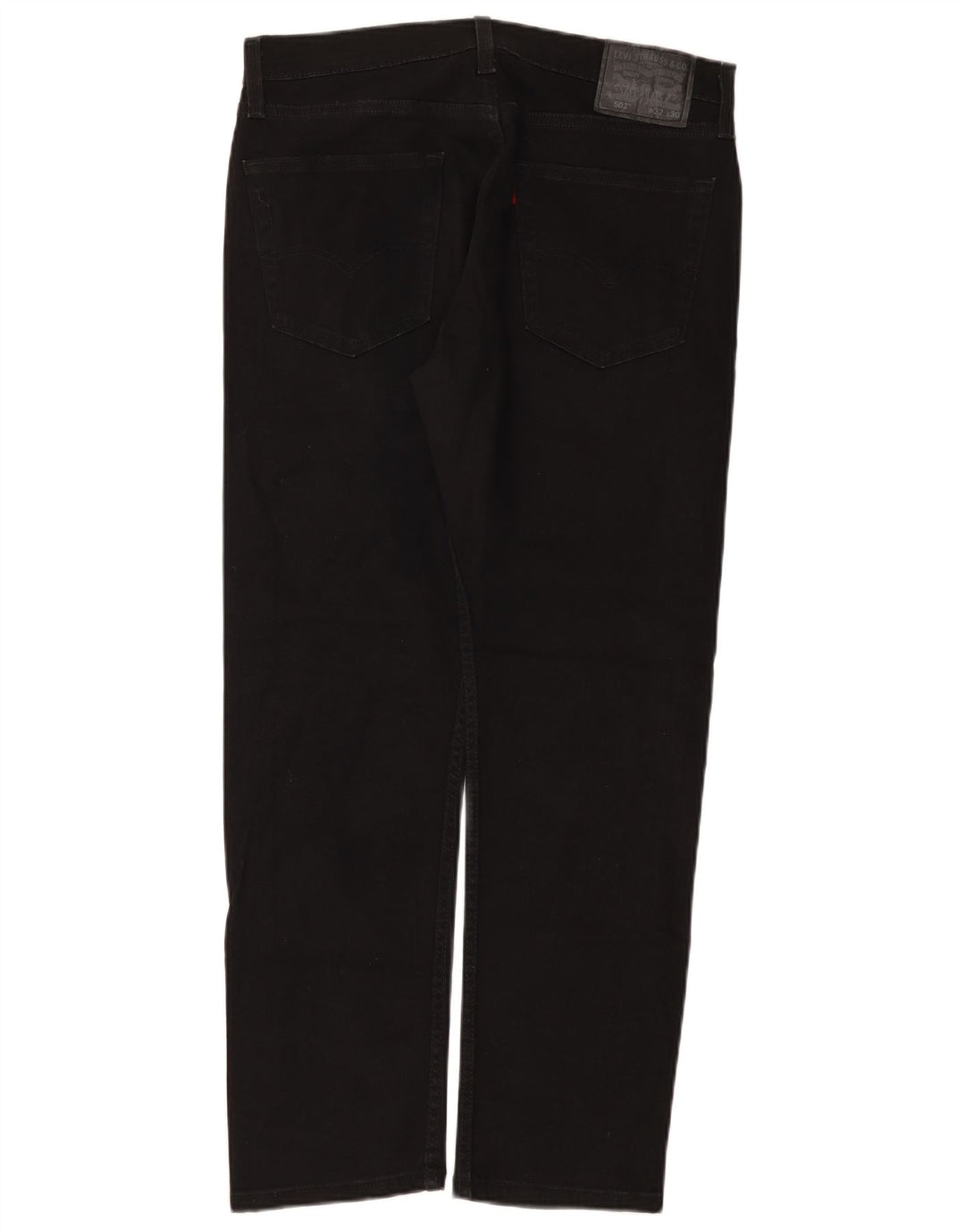 Levi's Herre 502 tilspidsede jeans W32 L30 sort bomuld