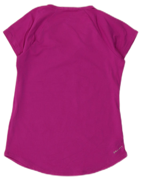 Nike Girls Dri Fit T-Shirt Top 8-9 år Lille Lilla